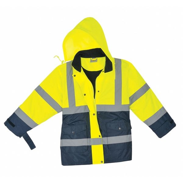 Utility Pro Women's Hi-Vis Jacket, DuPont(TM) PTFE fabric protector, Nylon Shell with Quilted Lining, M - UHV664-M