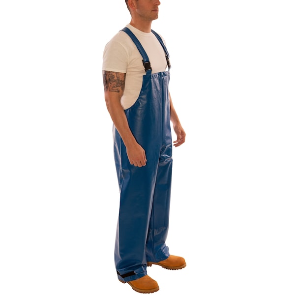 Tingley Bib Overalls, 14 cal/sq cm ATPV, 30 in Inseam, PVC on Nomex(R), Hook-and-Loop - O44041