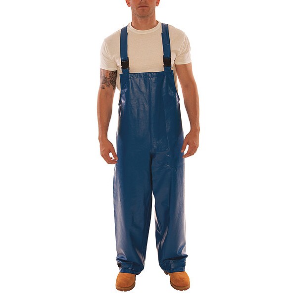 Tingley Bib Overalls, 14 cal/sq cm ATPV, 30 in Inseam, PVC on Nomex(R), Hook-and-Loop - O44041