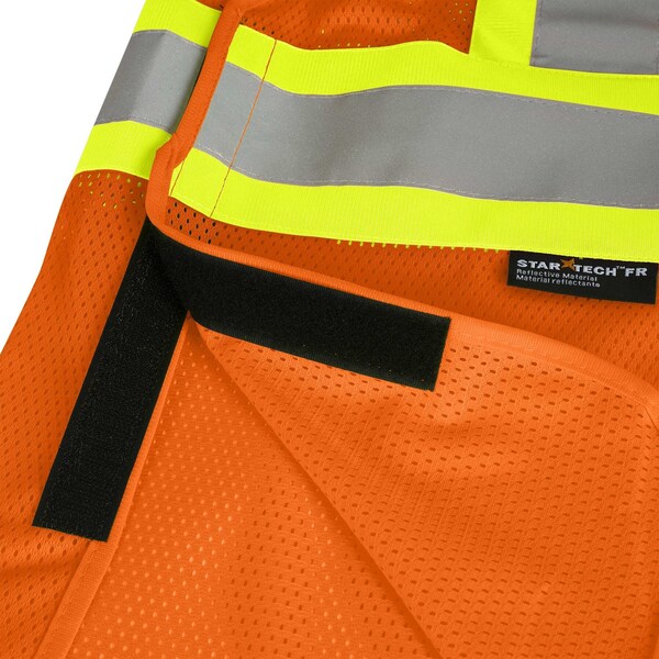 Pioneer Safety Vest, Hi-Vis, Orange, FR, 2/3XL - V2510850U-2/3XL