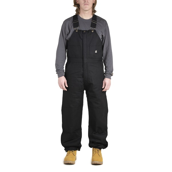 Berne Bib, Overall, Deluxe, Insulated, 3XL, Regular, Black, Size 3XL - B415