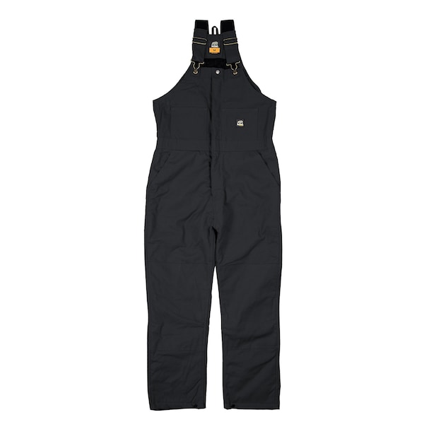 Berne Bib, Overall, Deluxe, Insulated, 3XL, Regular, Black, Size 3XL - B415
