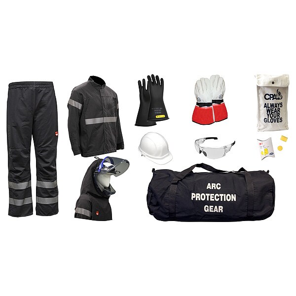 Mechanix Wear Arc Flash Protection Clothing Kit, Sz 9 - AG40-GP-JP-L-H3P-9