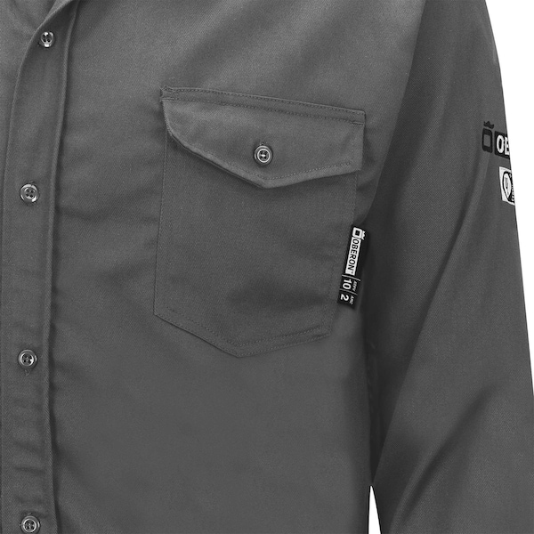Oberon Men's Button-Up Shirt, 10 cal/sq cm, L - ZFI504-L
