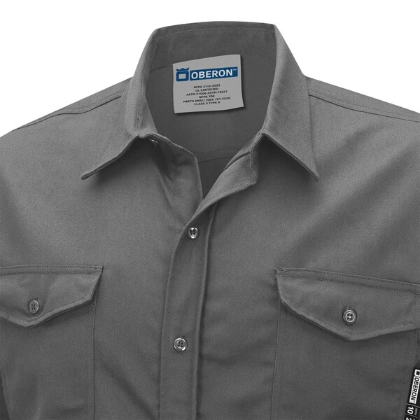 Oberon Men's Button-Up Shirt, 10 cal/sq cm, L - ZFI504-L