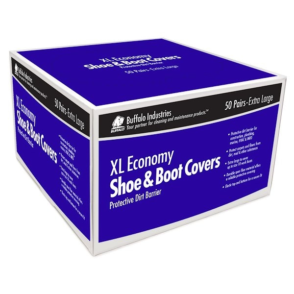 Buffalo XL Shoe Covers In Pairs Carton, PK50 - 68402