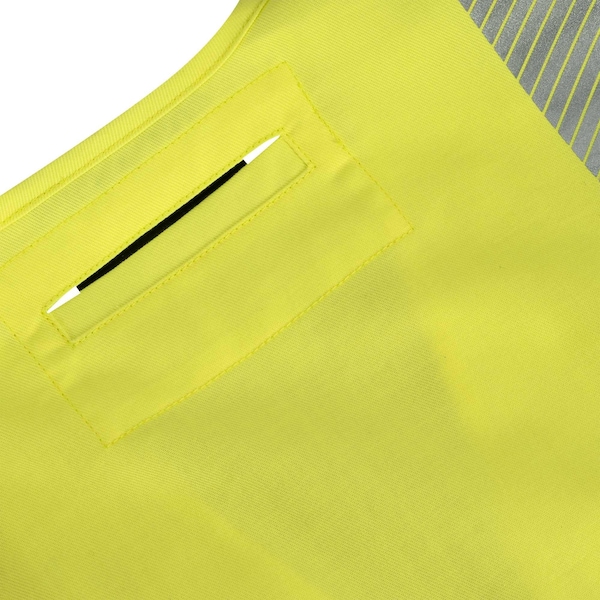 Oberon Hi-Vis FR/ARC-Rated 7.5 oz 88/12 Safety Vest, Snap Closure, Hi-Vis Yellow, L - ZFA106-L