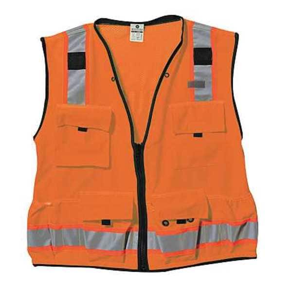 Kishigo Large Class 2 High Visibility Vest, Orange - S5001-L