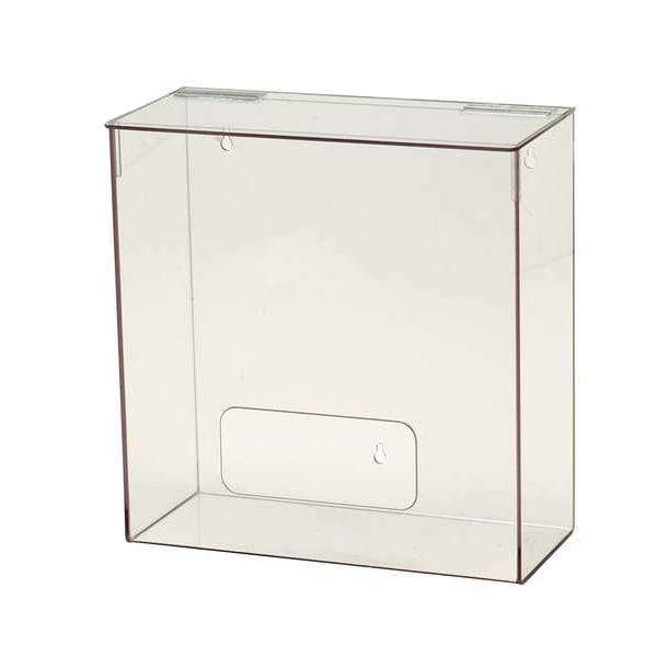 Condor Protection Dispenser, PETG, clear, 12 x 12 x 12" - 3UZG4