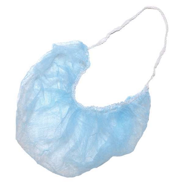 Action Chemical Beard Net, Polypropylene, 18 in Dia., Blue, Universal, 1000 PK - BC18B