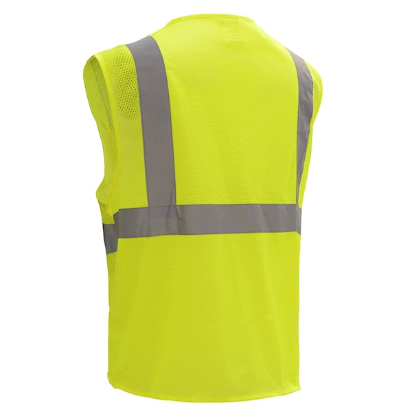 Gss Safety Standard Class 2 Mesh Zipper Safety Vest - 1001-XL
