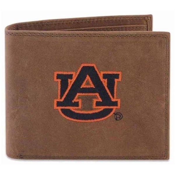 Zeppelinproducts ZeppelinProducts UAU-IWE1-CRZH-LBR Auburn Passcase Embroidered Leather Wallet - UAU-IWE1-CRZH-LBR