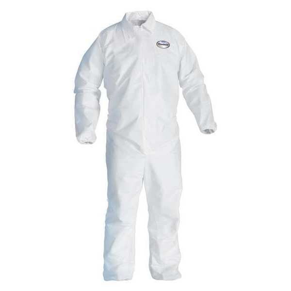Kleenguard Breathable Coverall, White, XL, Elastic, XL, 24 PK - 37717