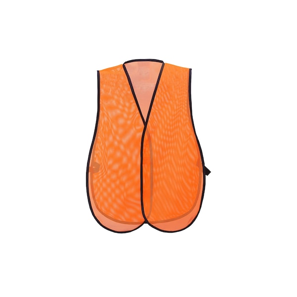 2W International Mesh Vest Without Stripe, Orange - 8018D
