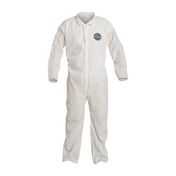 Dupont Disposable Coverall, Collared, 7XL, SMS, Zipper, Open Cuff, Open Ankle, Serged Seam - PB120SWH7X002500