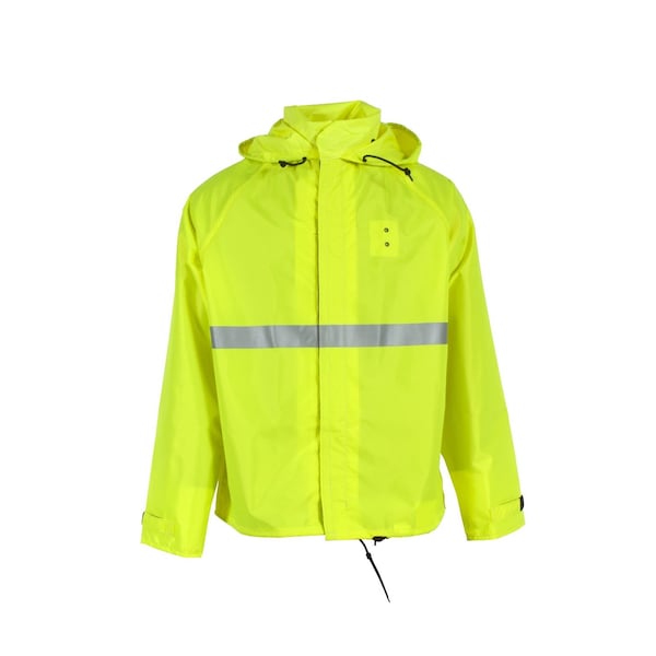 Neese Duty Series Motorcycle Jacket, Polyurethane Coated Nylon, Safety Yellow, 2XL - UN091-00-1-YEL-2X