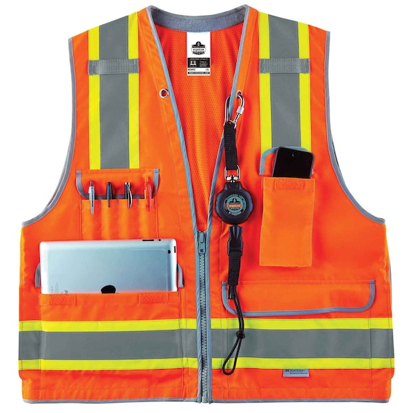 Ergodyne Orange Type R Class 2 Heavy-Duty Surveyo - 8254HDZ