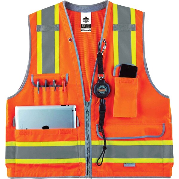 Ergodyne Orange Type R Class 2 Heavy-Duty Surveyo - 8254HDZ