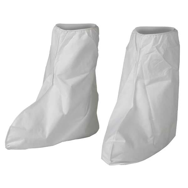 Kleenguard Boot Covers, Microporous Film Laminate, White, Slip Resistant Sole: No , 2XL - 44495