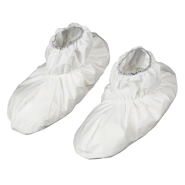 Kimtech Disposable Shoe Covers, SMS, White, Slip Resistant Sole: Yes , XL - 47973