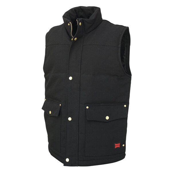 Tough Duck Woodsman Duck Vest Black, XL - WV081