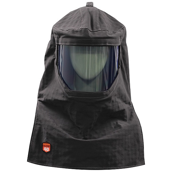 Mechanix Wear Arc Flash Lift Front Hood, 4 PPE CAT, 40 cal/sq cm, Polycarbonate Window, Charcoal Grey, Universal - SWH-40H-GPGY