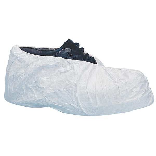 Keystone Safety Disposable Shoe Covers, Polypropylene, White, Slip Resistant Sole: Yes , L - SC-SS-LRG-WHITE