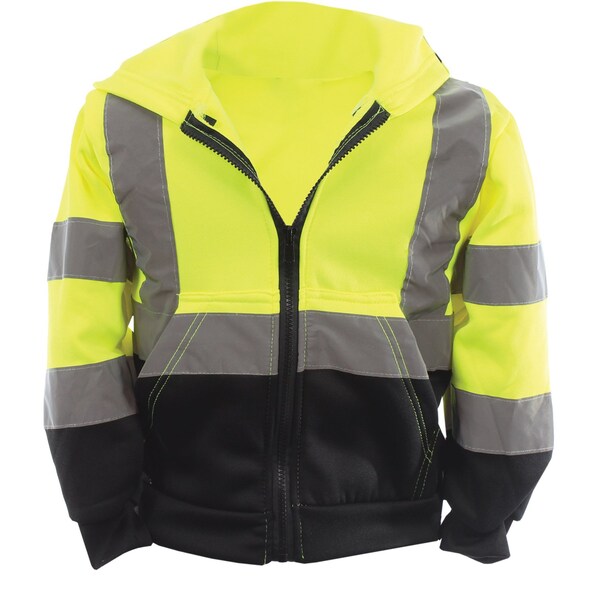 Viswerx Hi-Vis Full Zip Hoodie Childrens LG - 127-22083