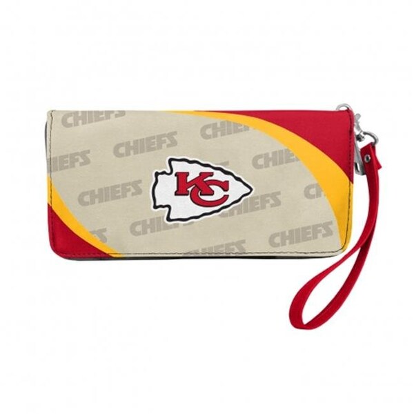 Little Earth Little Earth 300902-CHIE NFL Curve Zip Organizer Wallet; Kansas City Chiefs - 300902-CHIE