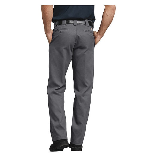 Dickies Men's Work Pants, 2XL/3XL, Gray, 65% Polyester/35% Cotton - NP2101 28R30