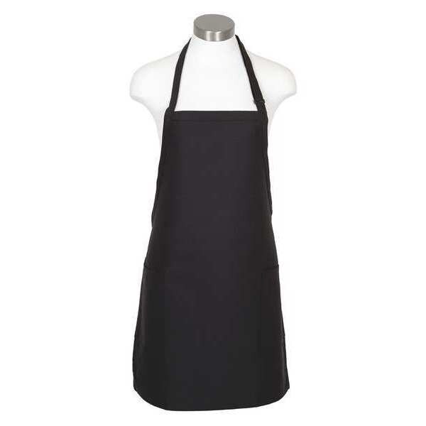 Fame (A Delta Plus Group Company) Bib Apron, F53, Black - 79041