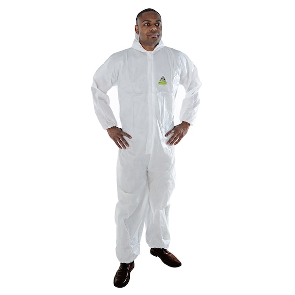 Cordova DEFENDER II Microporous Coverall, Elastic Wrists, Elastic Ankles, with Hood, M, 12PK - MP300M