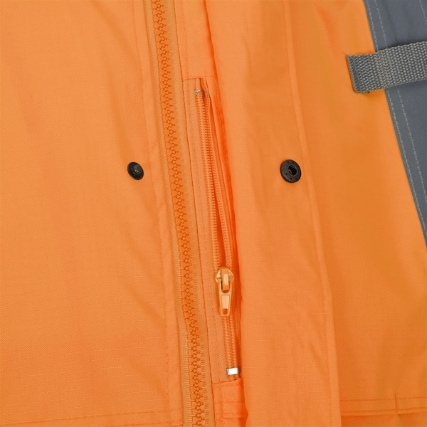 Pioneer Ripstop Jacket, Orange, Small, 300 Denier PU-Coated Ripstop Polyester, Black|Hi-Vis Orange, S - V1200251U-S