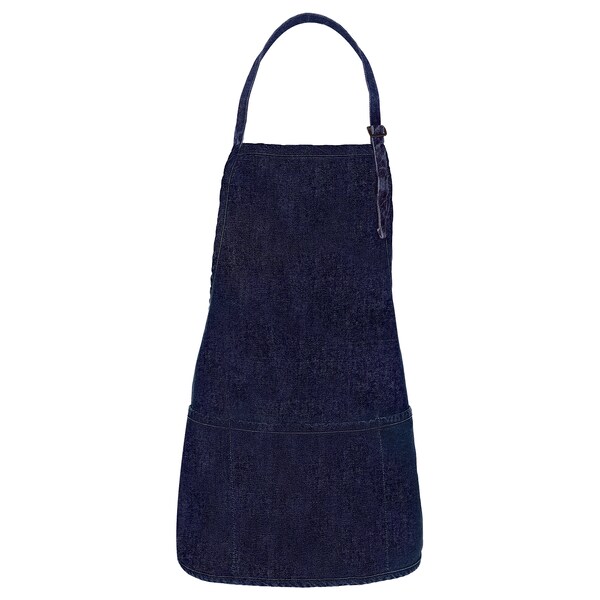 Fame (A Delta Plus Group Company) Bib Apron, 3-Pocket, F10RB, Pre-Wash Denim - 83476