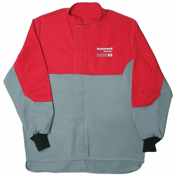 Salisbury FR Coat, 12 cal/sq cm, 5XL, 10.1 oz/sq yd Hook-and-Loop, Zipper Closure - ACC12RG5X
