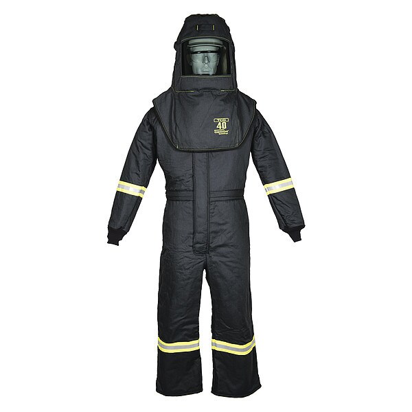 Oberon TCG40 Series Arc Flash Hood & Coverall Suit Set S - TCG4A-S