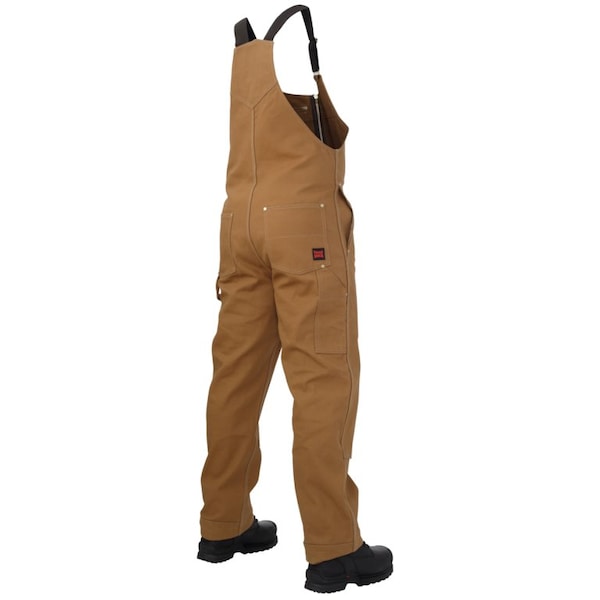 Tough Duck Deluxe Unlined Bib Overall, Brown, S - WB041