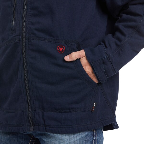 Ariat FR Stretch Canvas Jacket, 44 cal/sq cm, S, 9.5 oz Zipper Closure - 10037640
