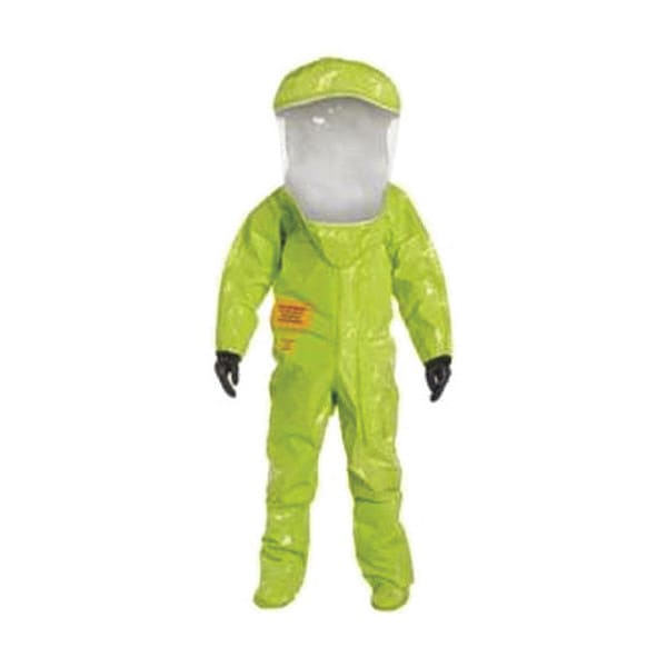 Dupont Encapsulated Suit, Training Suit, 3XL, Tychem(R) 10000, Hook-and-Loop, Attached Glove Cuff - TK587SLY3X000100