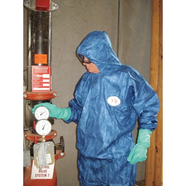 Viroguard Disposable Coverall, Hooded, 5XL, Microporous Laminate, Zipper, Elastic Cuff, Attached Boots Ankle - 2404-5XL