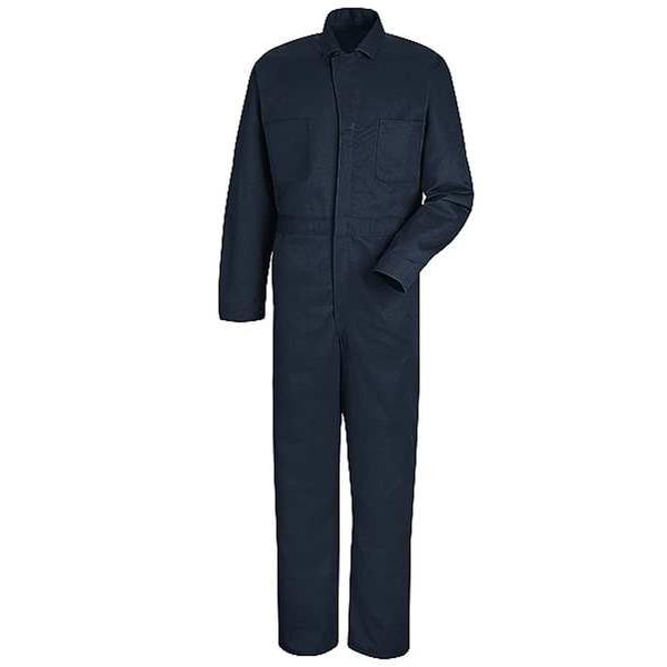 Vf Workwear CC14 Coverall, Cotton, 8.5 oz Fabric Weight, 31 1/2 in Inseam, Navy, 40 Regular - CC14NV RG 40