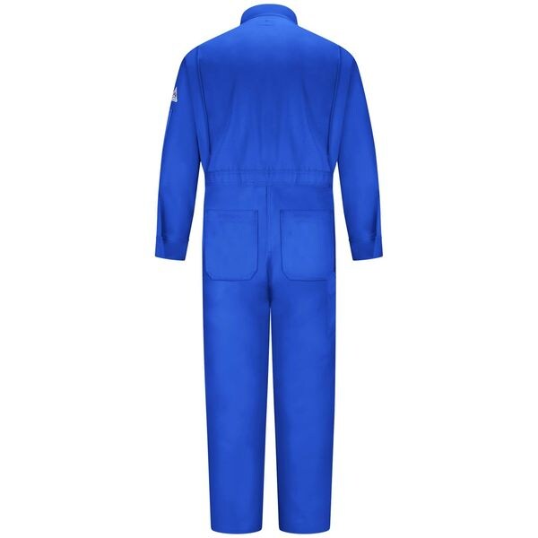 Bulwark Coverall, 11 cal/sq cm ATPV, M, 30 1/2 in Inseam, 100% Cotton, Zipper - CED2RB RG 38