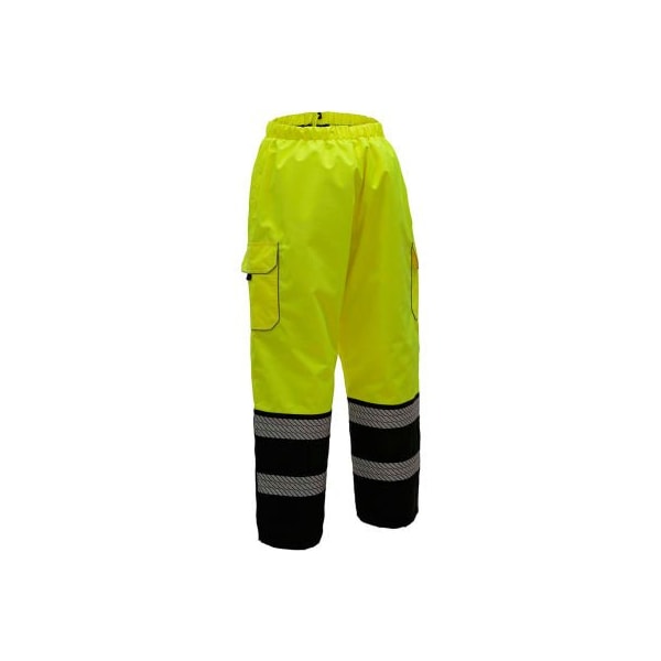 Gss Safety GSS Safety 8711 Quilted Pants, Class E, Lime/Black, L/XL - 8711-L/XL