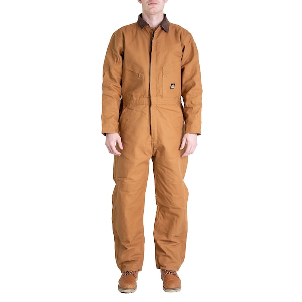 Berne Coverall, Deluxe, Insulated, Large Short, Black, Size LS - I417