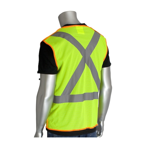 Pip Ansi Class 2/Csa Z96 Mesh Breakaway Vest - 302-0210-LY/XL