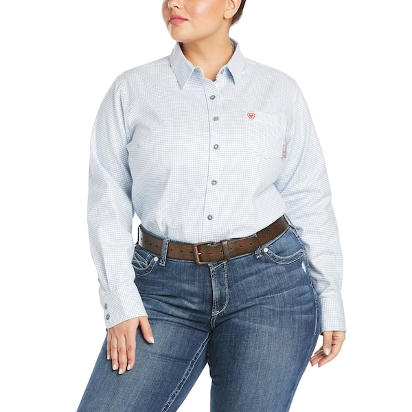Ariat Women's FR Button Down Shirt, 8.3 cal/sq cm, S, DuraStretch(TM) - 10027850