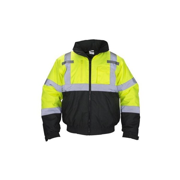 Sas Safety BOMBER JKT HOOD CLS 3 HI VIZ YELLOW-3XL - SA690-1512