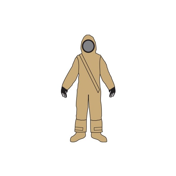 Kappler Disposable Coveralls, Hooded, 2XL/3XL, DuraChem 500, Storm Flap, Zipper, Attached Glove Cuff - D5H457KH2X3X94