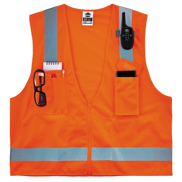 Ergodyne S Orange Economy Surveyors Vest Class 2 - Single Size - 8249Z-S