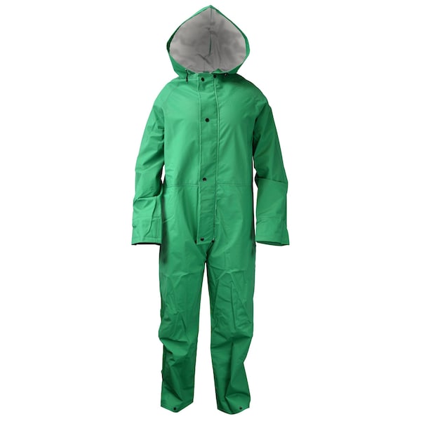 Neese Outerwear I96ACA Chem Shield Coverall w/Hd-Grn-XL - 10096-50-1-GRN-XL